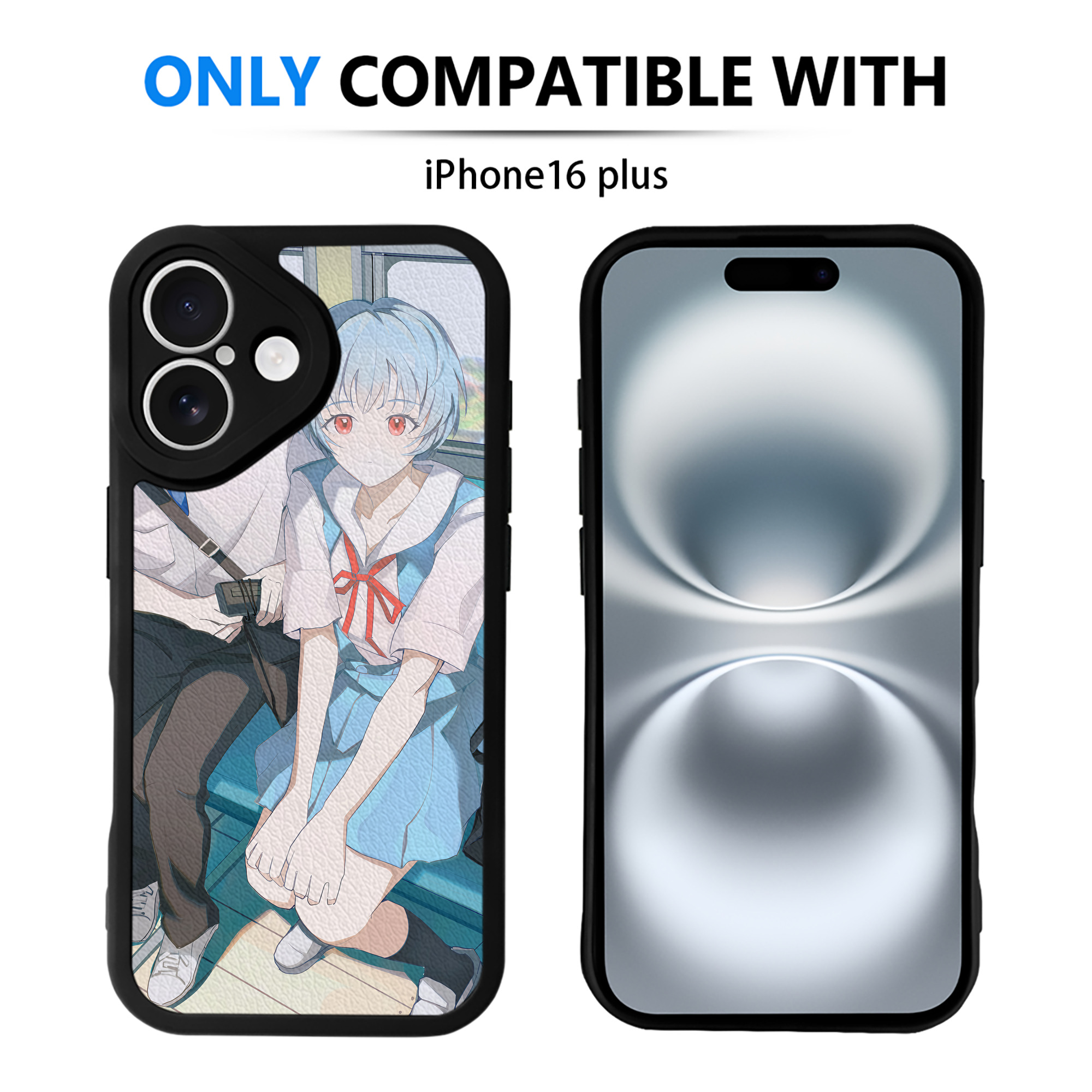 （画像用） EVA 新世紀エヴァンゲリオン 【iPhone 16シリーズ対応】シリコンスマホケース（レザー調） 材質：シリコン